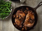 Ribeye Steaks with Balsamic Mushroom Sauce